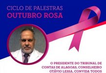 TCE/AL Promove ciclo de palestra – Outubro Rosa