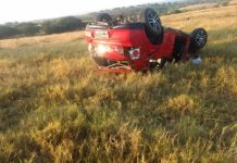 Capotamento deixa um morto e outro ferido na AL-482 em Coité do Nóia