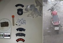 11º BPM apreende drogas e recupera motocicleta roubada