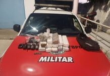 Homem é preso com quase 10 kg de droga após tabletes caírem de mochila