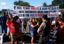 Moradores de Rio Largo fecham BR-104 em protesto contra falta d’água