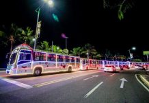 Carreata natalina encanta maceioenses e turistas na orla