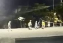 Polícia desfaz aglomeração e acaba com partida de vôlei na Praia da Pajuçara