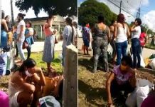 Vídeo: impasse impede que famílias de presos entreguem alimentos no Sistema Prisional