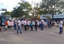 Novo protesto de rodoviários deixa trânsito travado na Fernandes Lima
