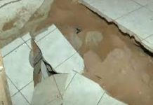 Cratera se abre em um dos quartos de uma casa na Marquês de Abrantes, no Bebedouro