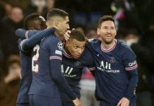 Mbappé e Messi marcam em goleada do PSG na Liga dos Campeões