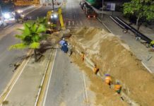 Mais de 2.500 metros da rede de esgotamento sanitário são implantados pela Prefeitura na Avenida da Paz