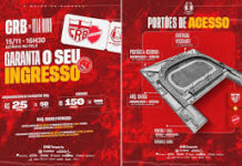 CRB inicia nesta quinta-feira (13) venda de ingressos para jogo contra o Vila Nova